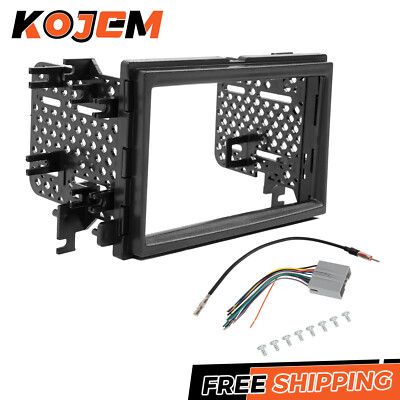 Radio Stereo Double Din Dash Kit W/ harness For 2005-16 Ford F250/F350/F450/F550