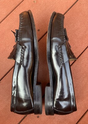 Cole Haan Black Leather Pinch Tassel Dress Loafers Mens Size  display picture 2