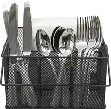 Utensil Caddy Silverware, Napkin Holder, and Condiment Organizer  Multi-Purpose