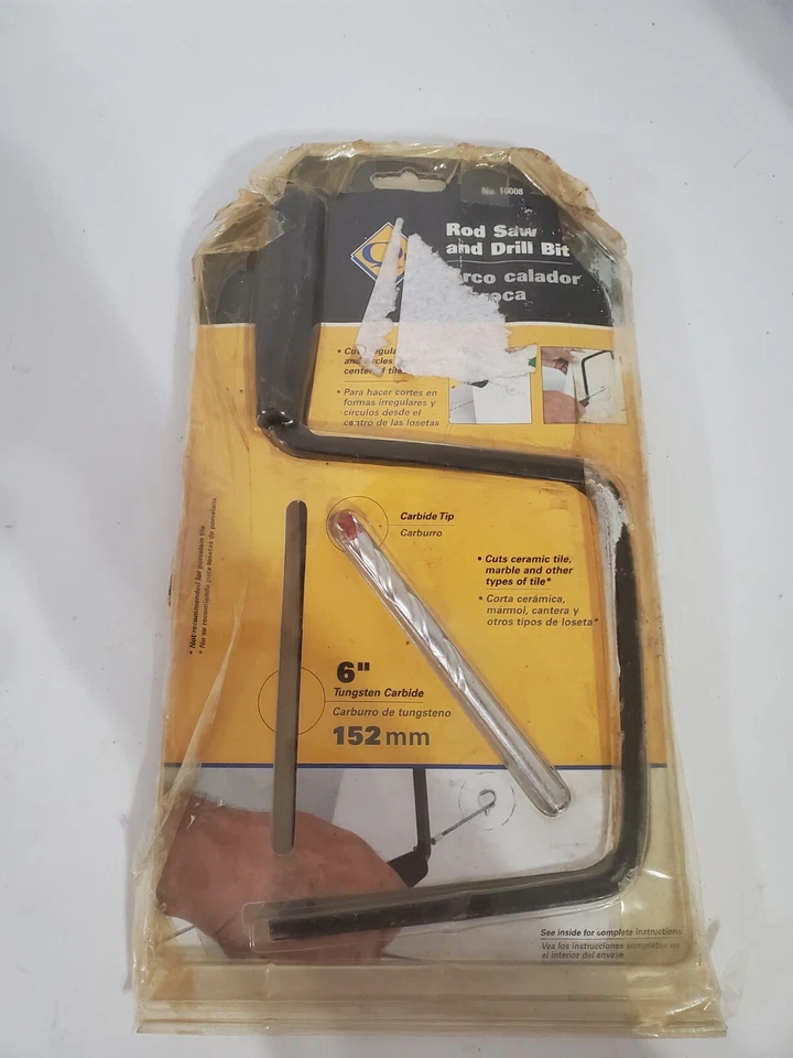 Kit sierra de varilla y broca 6 pulgadas 152 mm cortador de azulejos  Foto 2 de 2