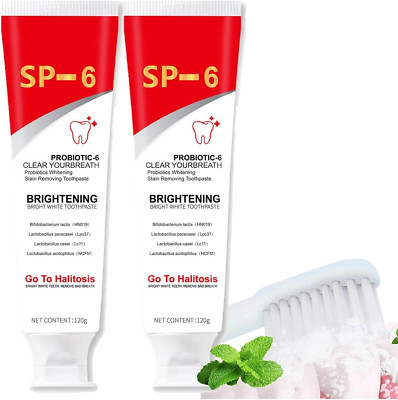 Sp-6 Zahnpasta Weisse Zähne 120G,Sp-6 Probiotics Bright White Toothpaste, Ultra 