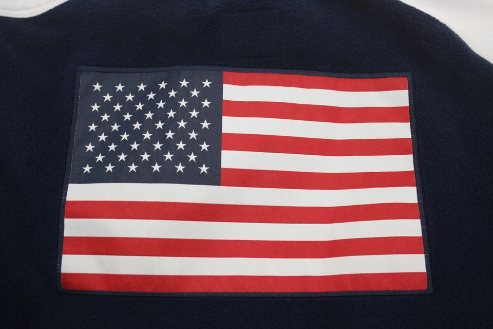 Jaqueta de lã feminina Ralph Lauren Team USA 2022 Jogos Olímpicos de Inverno (XLarge, R/W/B) - Imagem 4 de 4