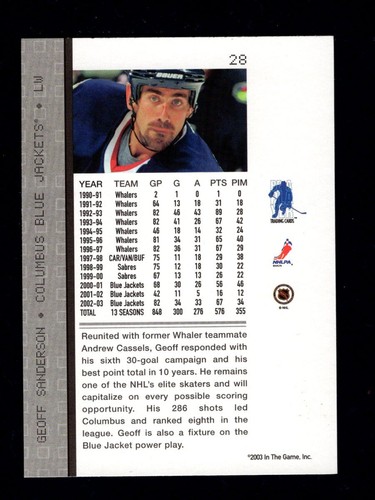 2003-04 Be A Player Memorabilia Base Hockey Cards You Pick From The List - Picture 13 of 75