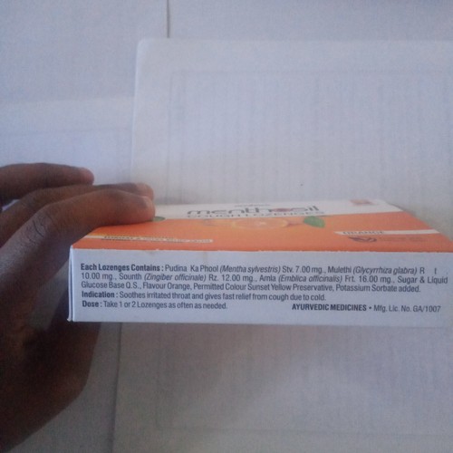 Menthosil Cough Orange 48 Lozenges For Sore Throats & Gives Relief Free Shipping - Picture 9 of 9