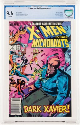   X-Men and the Micronauts #4 Canadian Price Variant  (Marvel, 1984) CBCS 9.6