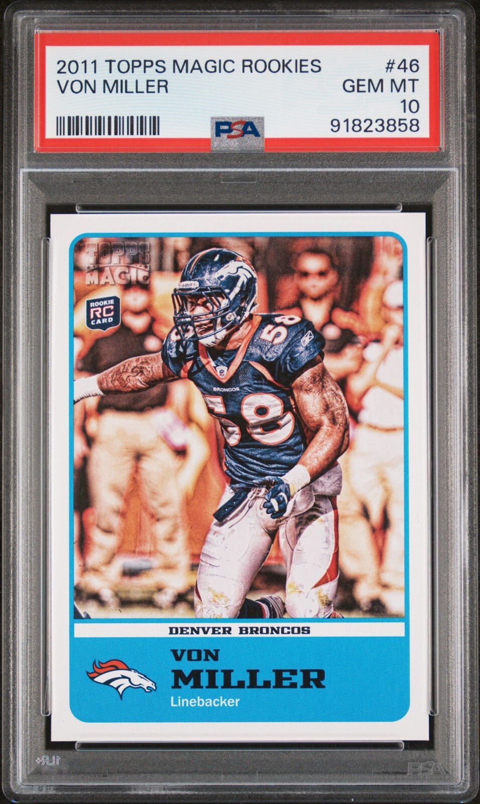 Von Miller Topps Magic Rookies #46 Autograph-Blue