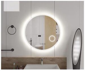 Featured image of post Round Lit Mirror / Tangkula 20 led mirror round wall mount lighted mirror.