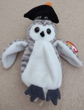 TY Gear Beanie Soft Toy, Wiser Class of 99 Owl, With tag.