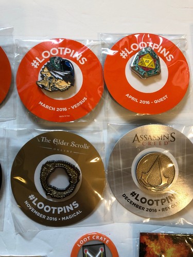 Large Loot Crate Loot Pin Collection 2016 and some 2015, most are new. - Picture 3 of 6