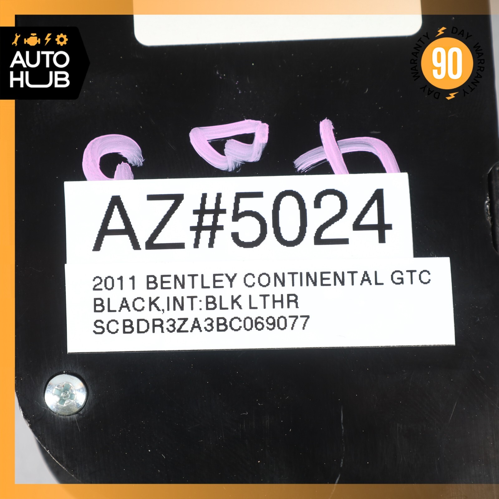 03-18 Bentley Continental GTC GT Front Right Seat Control Memory Switch OEM 59k