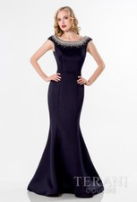 Terani Couture Beaded Open Back Gown size 4 