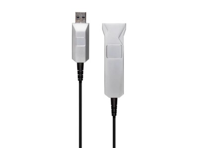 Monoprice SlimRun USB-A to Female 3.0 Extension Cable - Fiber Optic Black 33ft