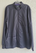 Landau Proflex gray scrub jacket