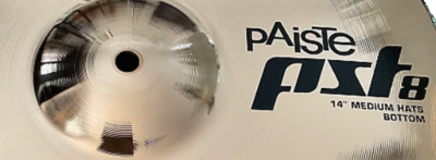 Paiste PST8 Reflector 14'' Medium Hi Hat Cymbal Bottom/New/Warranty/#CY0001803914