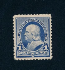 drbobstamps US Scott #219 Mint Hinged XF Stamp Cat $20