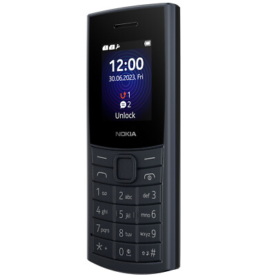 Nokia 110 4G (2024) Dual Sim Smartphone, Midnight Blue, USB Type-C, Nano-Sim