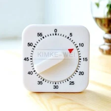 Square 60 Minute Mechanical Kitchen Cook Cooking Timer Food Preparation Baking