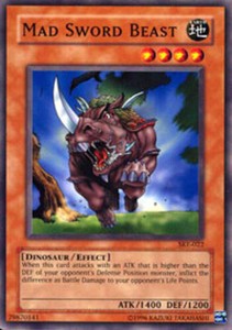 Mad Sword Beast - SKE-022 - Common - Unlimited Edition x3 - Lightly Played