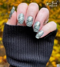 Color Street Nail Polish Strips ~ COFFIN BREAK (FDG501) GLITTER Halloween 2023