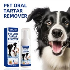 2X Pet Dental Tartar Remover Spray, Dog Cat Foam Teeth Clean Breath Freshener