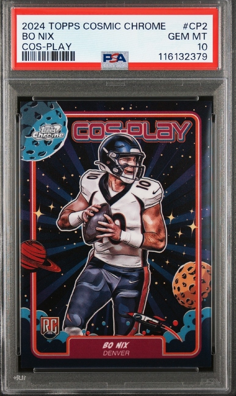 Bo Nix Topps Cosmic Chrome Cos-Play #CP2 Base
