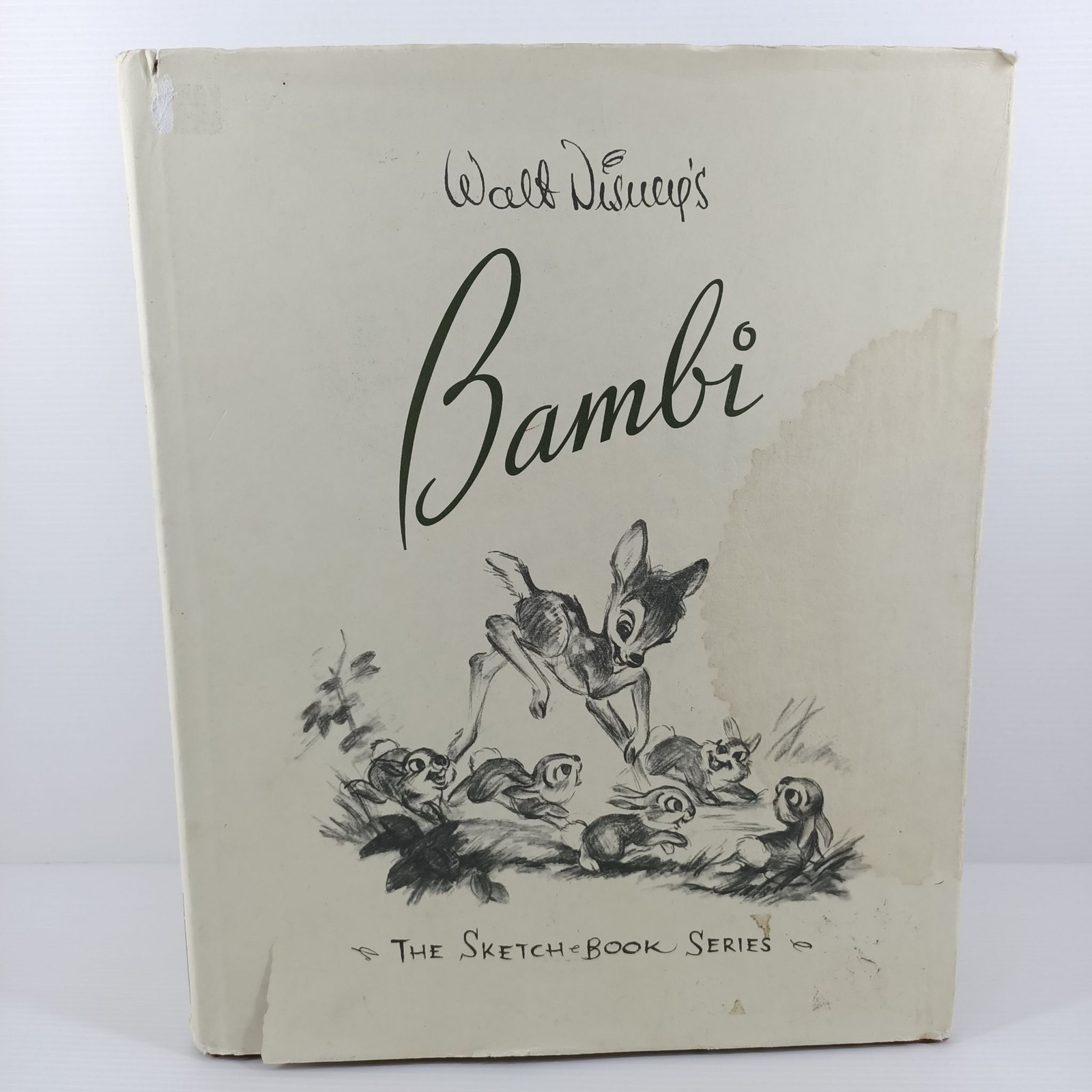Walt Disney Bambi Sketchbook Series Book Hardcover Art Sketches Vintage (21D)