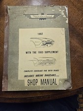 62-63 Ford Thunderbird Repair Manual With All Wiring Diagrams
