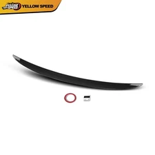 Glossy Black Rear Trunk Spoiler MP Style Fit For 2017-2023 BMW 5 Series G30 F90