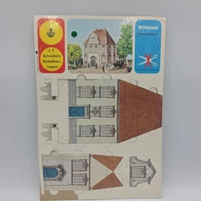 JF Schreibers Birkhausen Paper House Model Kit Made In Germany #4 VTG Rare