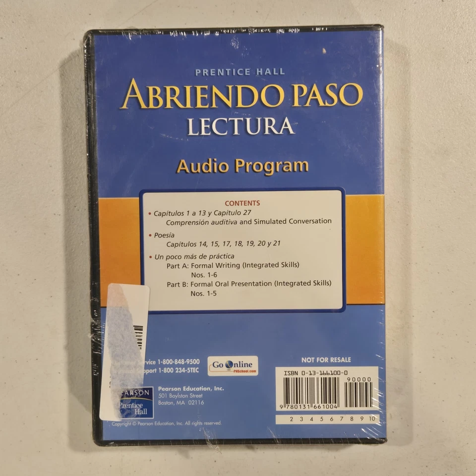 Prentice Hall - Abriendo Paso Lectura - Audio Program CD SPANISH RARE BRAND NEW - Image 2 of 3