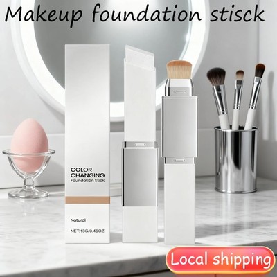 Color Changing Foundation Stick 2-in-1 Concealer Moisturizing Matte Base