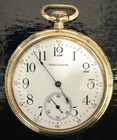 VINTAGE WALTHAM 1906 12S 7J 25 year 14K GOLD FILLED POCKET WATCH - RUNS