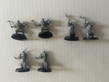 Games Workshop Lord of the Rings Orc Uruk Hai w/Axes  Picks unpainted 6 Figures