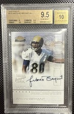 Antonio Bryant RC BGS 9.5 w 10 Auto: 2002 Finest AU Rookie Card /1200 POP 12. rookie card picture
