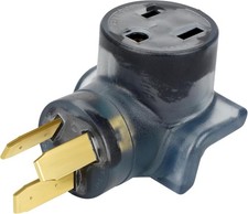 NEMA 10-50P to 6-50R Welder Power Adapter  240V 50Amp 3 Prong Male Plug to 3 Pr