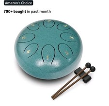 Steel Tongue Drum Rain Drum 6 Inches 11 Notes Musical Instruments for Gift DEAL