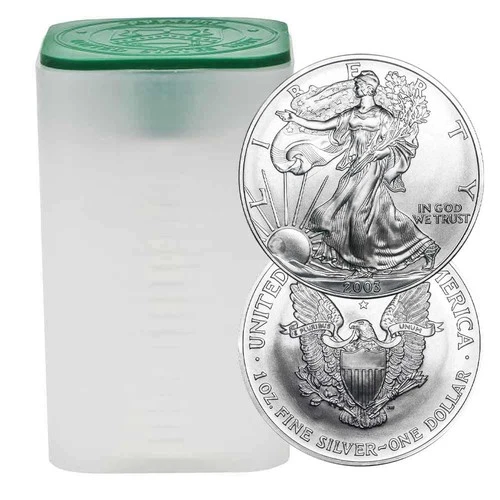 Roll of 20 - 2003 $1 American Silver Eagle 1 oz BU