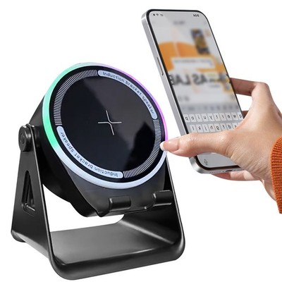 Wireless Induction Speaker 3-in-1 Bluetooth Speaker With Phone Stand