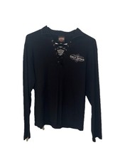 Harley-Davidson 2006 Black Lace-Up Logo Long ...