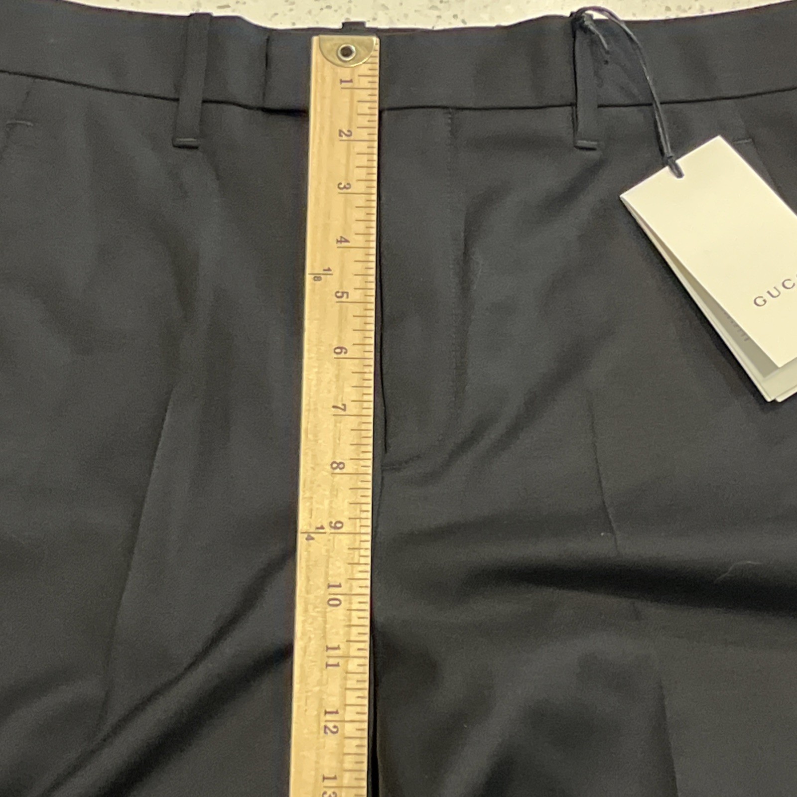 Gucci Uniform Dress Pants Mens EU 38 Size 30/32 Black Rare Issue Raw Hem NWT image 6