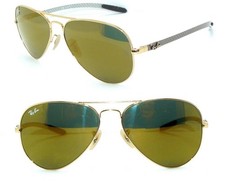 Ray Ban GAFAS DE SOL ESPEJO DORADO RB 8317 CARBON AVIATOR 8307 GAFAS 8313 PILOTO