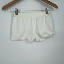 Puma Girls Activewear Shorts White Size L Sports Running Workout