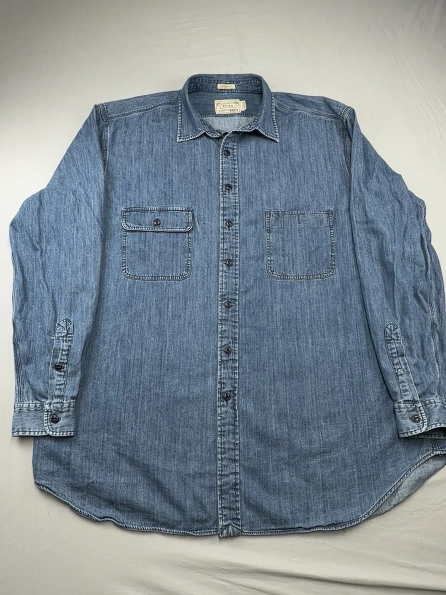 Polo Ralph Lauren Denim Casual Button-Down Shirts for Men for sale
