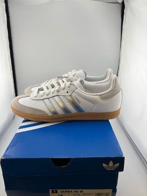 TRIED ON Adidas Samba OG 'White Silver' JI2725 Size 7w WITH BOX | eBay