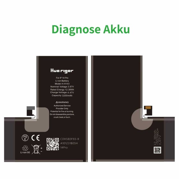 Diagnose Akku FüR Iphone 14 Pro Ohne Fehlermeldung Ohne LöTen 100% KapazitäT-image