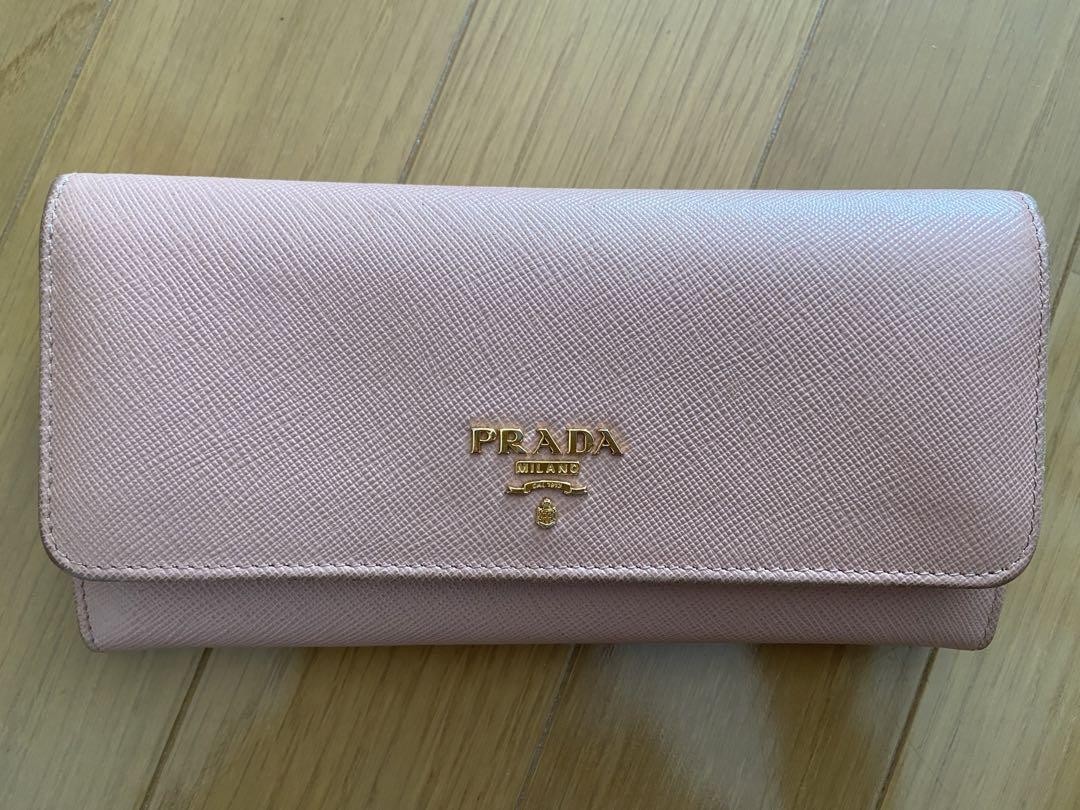 Prada Pink Leather Wallet for Women