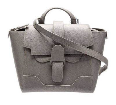 Senreve Grey Leather Mini Maestro convertible backpack tote crossbody Bag NEW