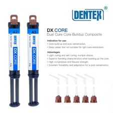 Dentex Dental Composite Resin Dual Cure Core Build Up Light Self Cured A3 /A2