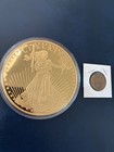The Jumbo Gold Dream Gold Double Eagle Coin Collection Cu Layerd In 24 K Gold — photo 3