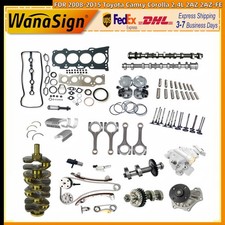 Per 08-15 Toyota 2AZ 2.4L Kit Guarnizioni Albero A Camme Albero Motore Pistone Con Olio